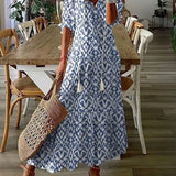 Floral V-Neck Midi Dress