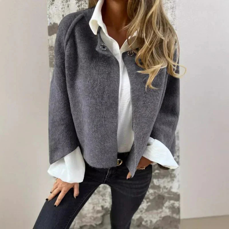 Women’s Taupe Cropped Jacket