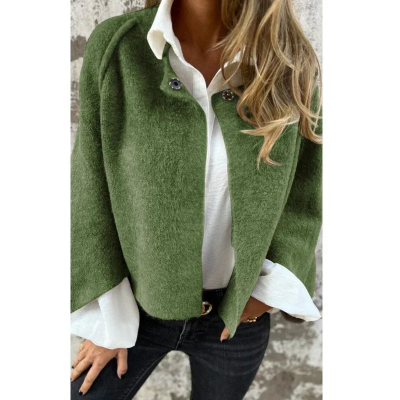 Women’s Taupe Cropped Jacket