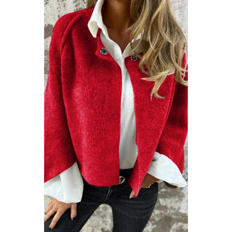 Women’s Taupe Cropped Jacket