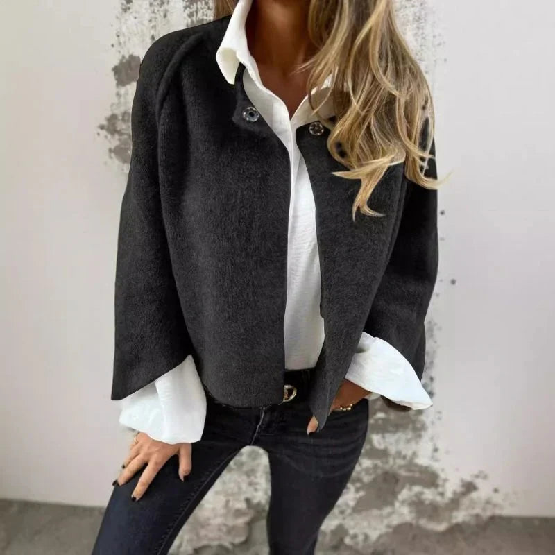 Women’s Taupe Cropped Jacket