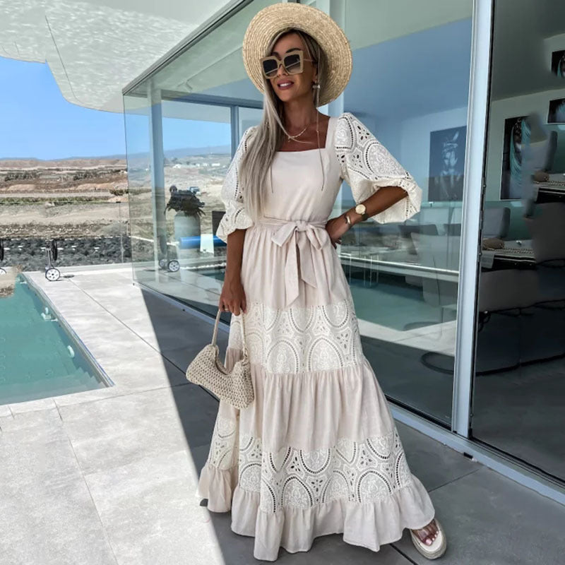 Women’s Off-Shoulder Maxi Dress