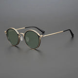 Round Metal Frame Polarized Sunglasses