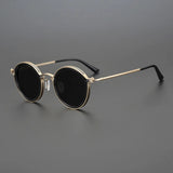 Round Metal Frame Polarized Sunglasses