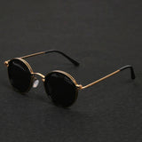 Round Metal Frame Polarized Sunglasses