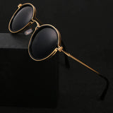Round Metal Frame Polarized Sunglasses