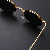 Round Metal Frame Polarized Sunglasses