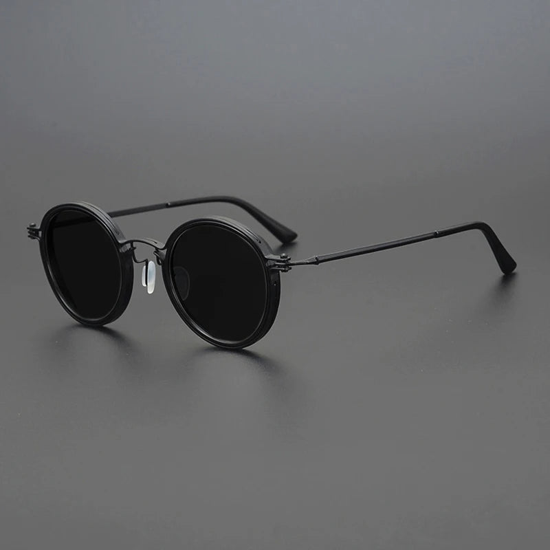 Round Metal Frame Polarized Sunglasses