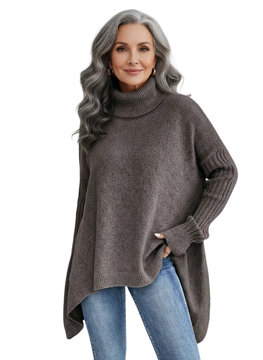 Ladies’ Long Roll Neck Jumper