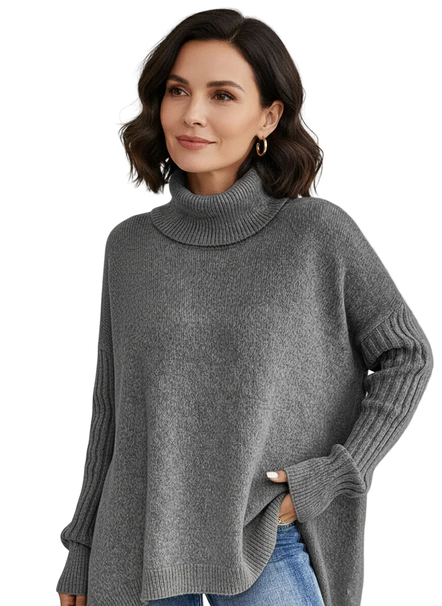 Ladies’ Long Roll Neck Jumper
