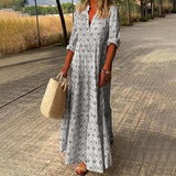 Ladies’ Puff Sleeve Maxi Dress