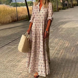 Ladies’ Puff Sleeve Maxi Dress