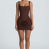 Women's Cowl Neck Mini Dress
