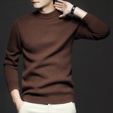Men's Plain Knit Regular Fit Pullover
