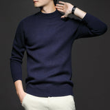 Men's Plain Knit Regular Fit Pullover