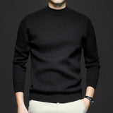 Men's Plain Knit Regular Fit Pullover