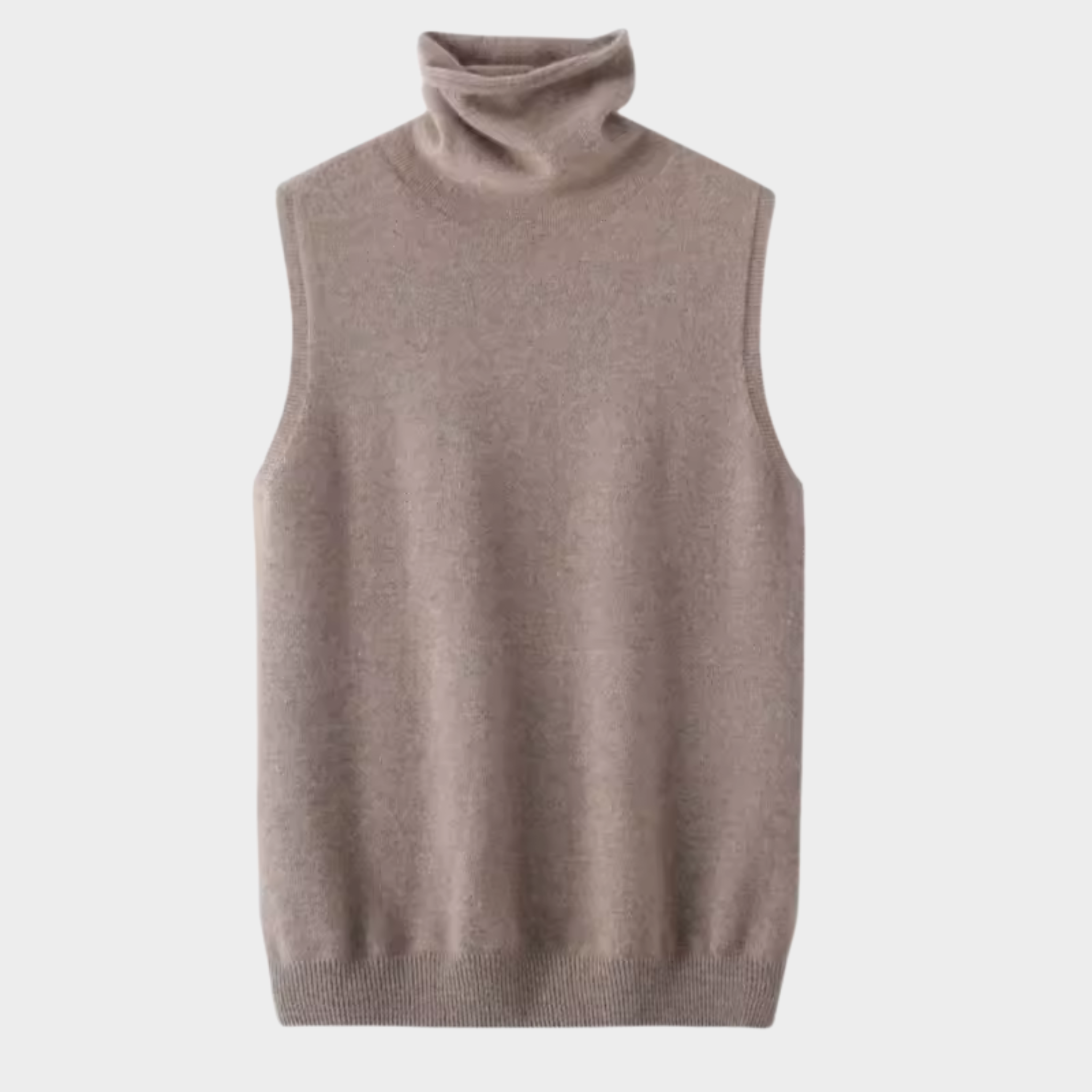 Sleeveless Turtleneck Jumper