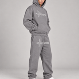 Premium Urban Tracksuit – Oversized Hoodie & Wide Leg Joggers Set
