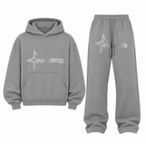 Premium Urban Tracksuit – Oversized Hoodie & Wide Leg Joggers Set