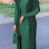 Women’s Green Knit Cardigan