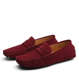 Italian-Style Suede Loafers with Soft Lining