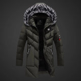 Sherpa-Lined Long Winter Coat with Hood