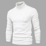 Men's Knitted Turtleneck Slim-Fit Long Sleeve Sweater