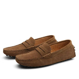 Italian-Style Suede Loafers with Soft Lining