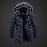Sherpa-Lined Long Winter Coat with Hood