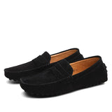 Italian-Style Suede Loafers with Soft Lining