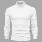 Men's Knitted Turtleneck Slim-Fit Long Sleeve Sweater