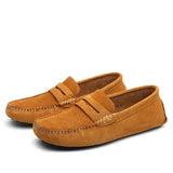 Italian-Style Suede Loafers with Soft Lining