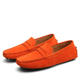 Italian-Style Suede Loafers with Soft Lining