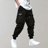 Cargo Joggers with Elastic Drawstring Waist and Pockets