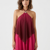 Layered Halter Mini Dress
