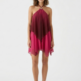 Layered Halter Mini Dress