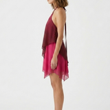 Layered Halter Mini Dress