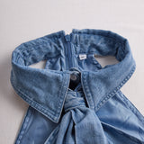 Women's Halter Tie Neck Sleeveless Blouse