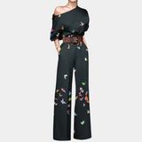 Women's Printed Off Shoulder Jumpsuit