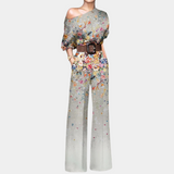 Women's Printed Off Shoulder Jumpsuit
