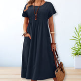 Lila | Robe d'été en lin et coton
