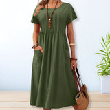 Lila | Robe d'été en lin et coton