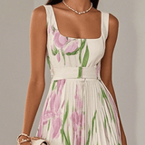 Women's Floral Sleeveless Maxi Dress