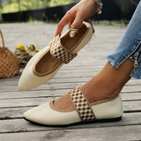 Women's Pointed Toe Strap Flats
