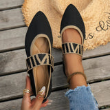Women's Pointed Toe Strap Flats