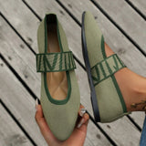 Women's Pointed Toe Strap Flats