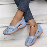 Women's Perforated Slingback Loafers