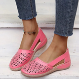 Women's Perforated Slingback Loafers