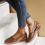 Women's Perforated Slingback Loafers