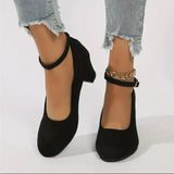 Women's Mary Jane Block Heel Pumps